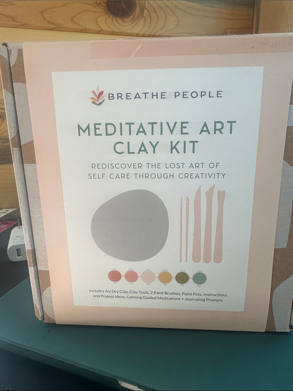 Breathe People, meditative art clay kit